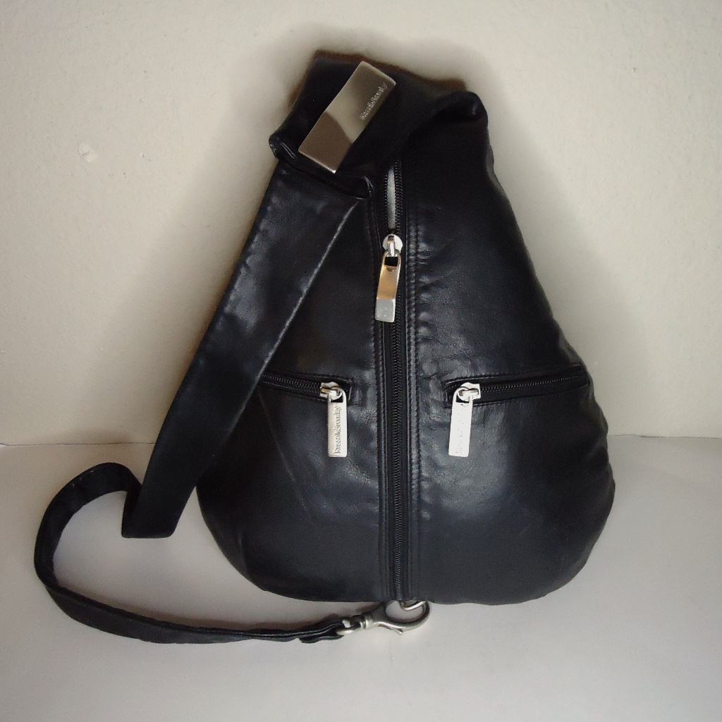 Russel&Bromley Women's Leather Black Back Pack Size-18x12 In